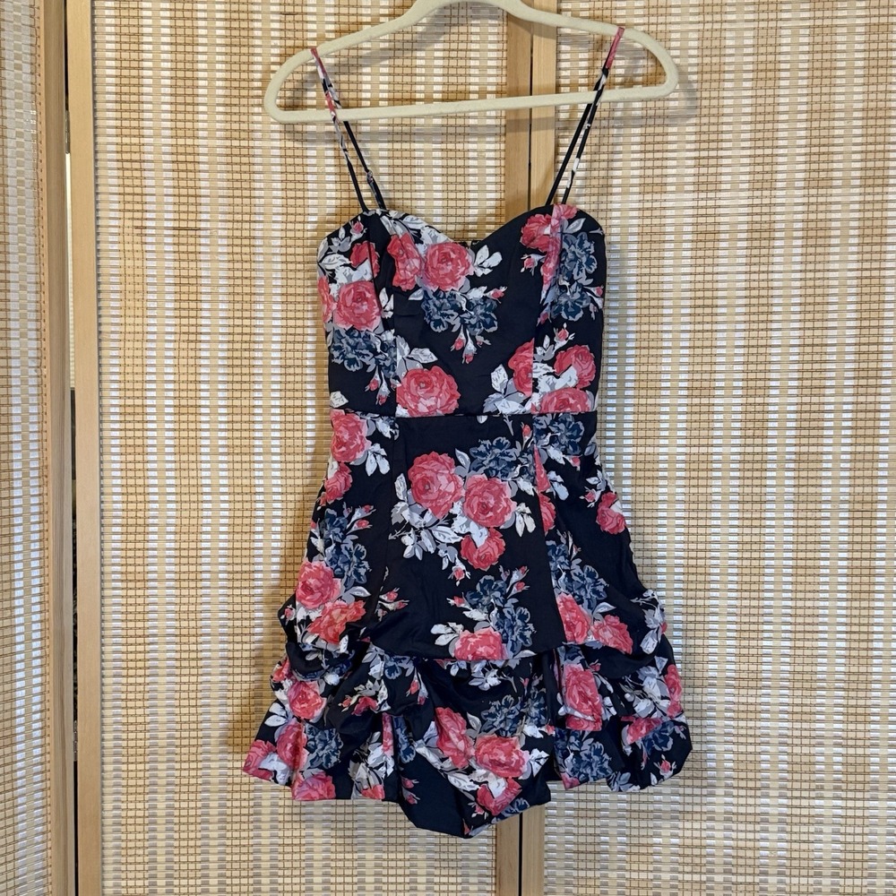 SPEECHLESS Womens JR 5 Dress Floral Tiered Babydoll Resort Cottagecore Whimsical